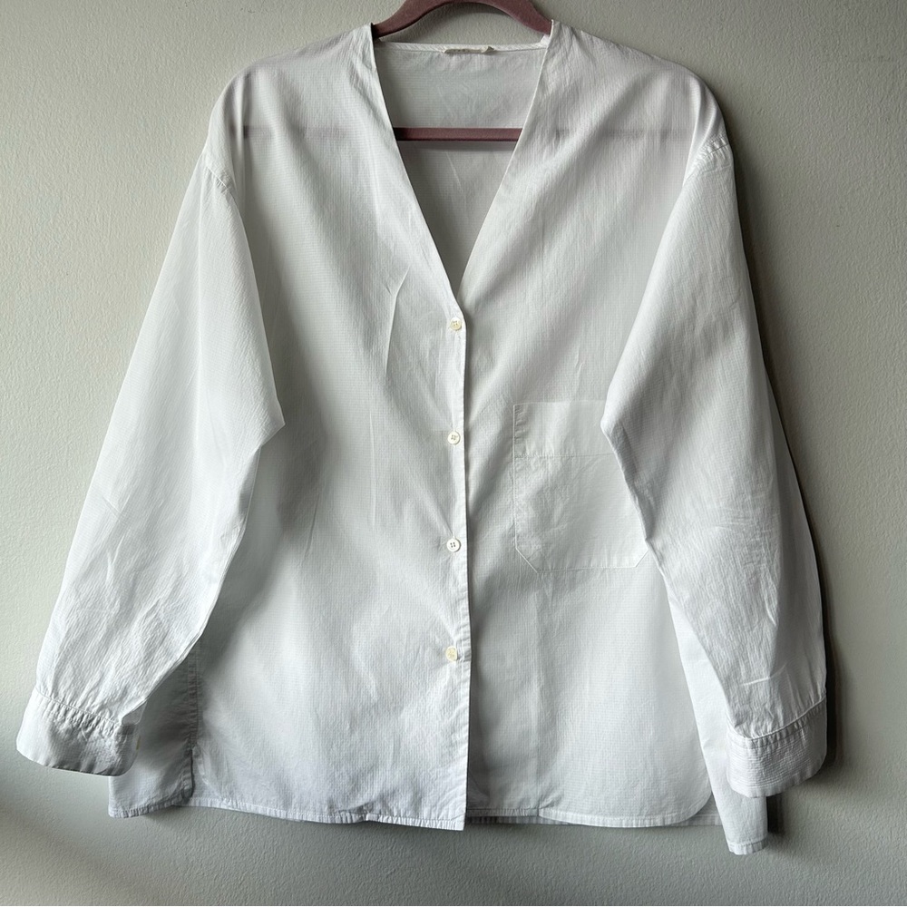 Women's White Button Down Shirt